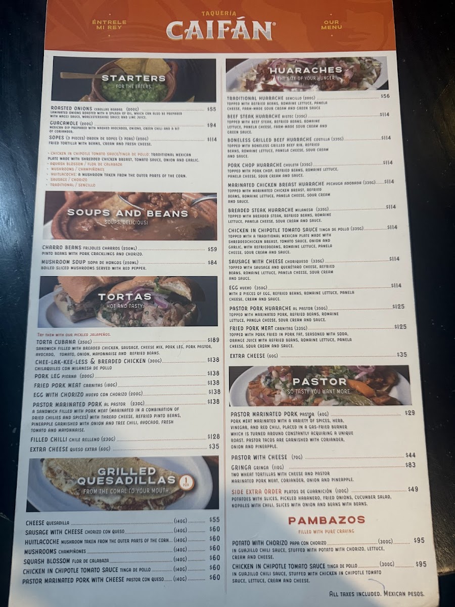 Taqueria el Caifan Menu - Image 2